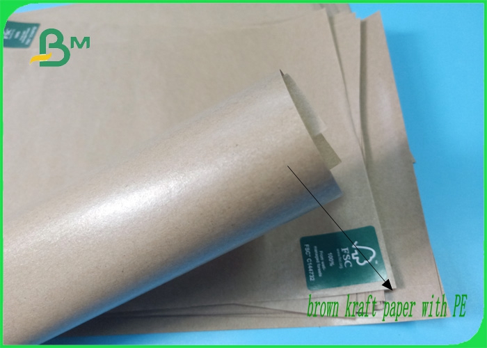 MG 30 / 35 / 40gsm green security  heatable PE coated kraft paper for packing