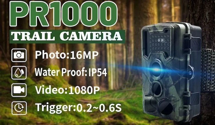 1080P 720P VGA WiFi Hunting Camera , 16MP Wireless Outdoor Nature Camera