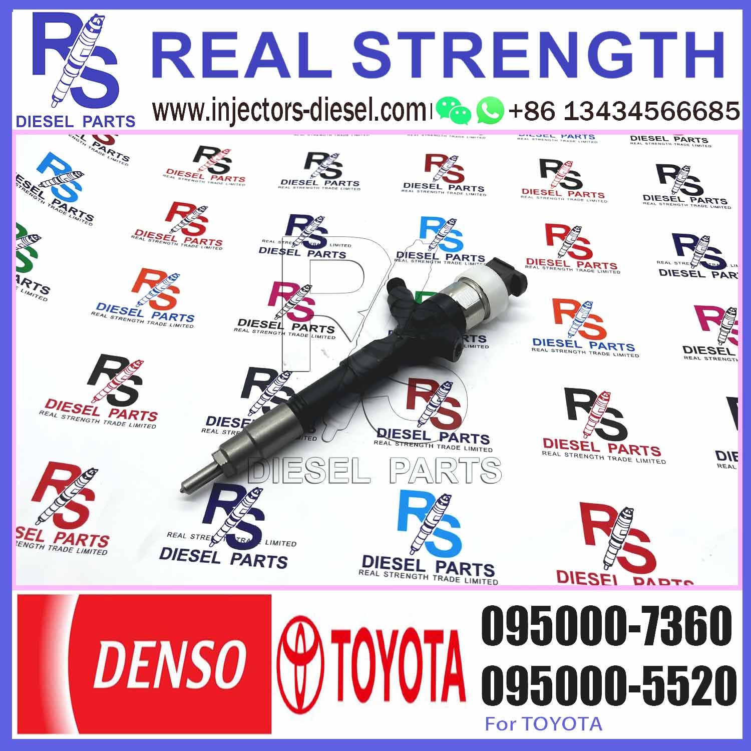 Den-so Original Common Rail Fuel Injector 095000-6870 095000-7360 For TOYO-TA 1KD-FTV 236770-39155