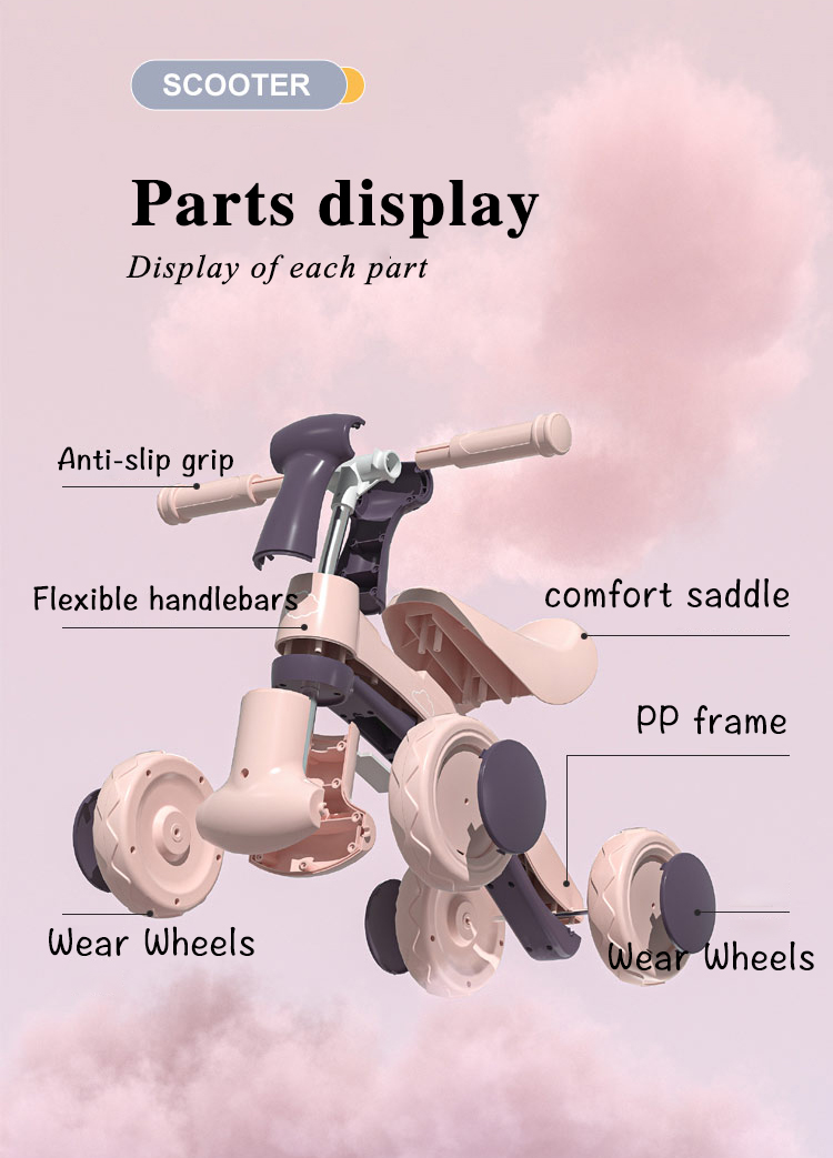 Age Range 2 to 4 Years No Pedals Popular Ride On Car for Kids Mini Balance Bike