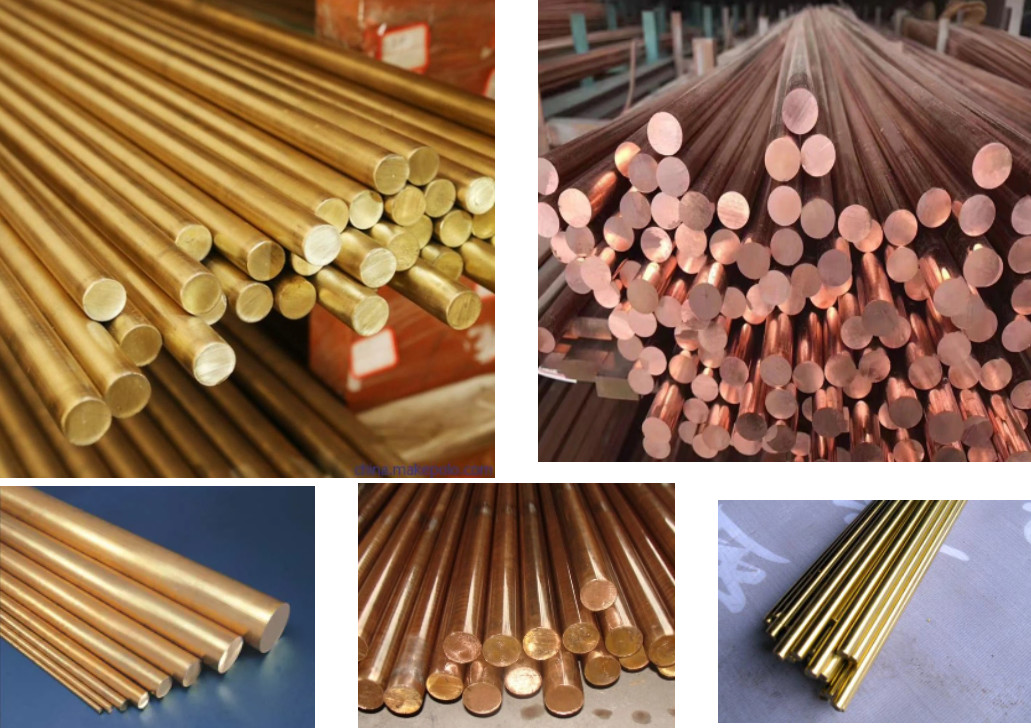 SML C11600 C17200 Copper Round Bars Beryllium Copper Rod For Industrial