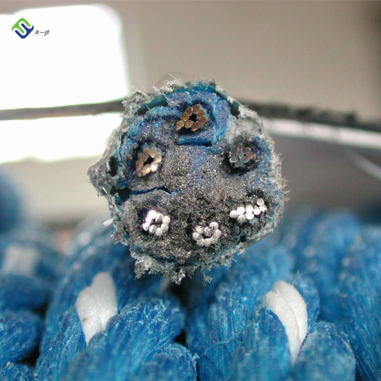 6 Strands Fishing Net Combination Wire Rope PP Monofilament 16mm