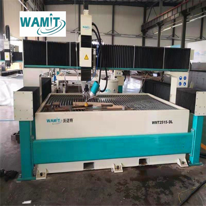 Ceramics Cutting 2.5*1.5m AB 5 Axis Water Jet Cutter With 60000Psi Direct Drive Pump