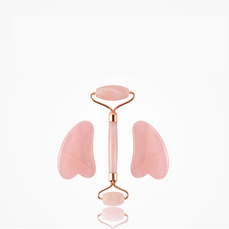 Heart Shaped Crystal Scraping Jade Facial Massage Roller