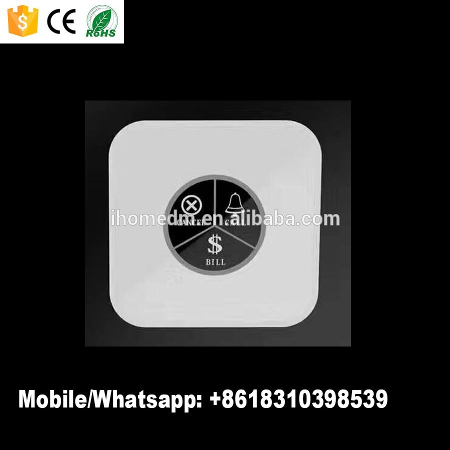 restaurant waiter calling system touch wireless table bell