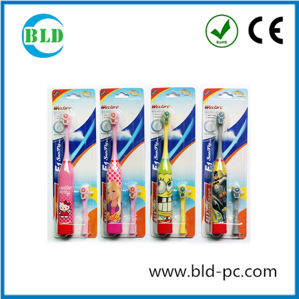 Food grade ABS Kid Electric Toothbrush with Blister Card