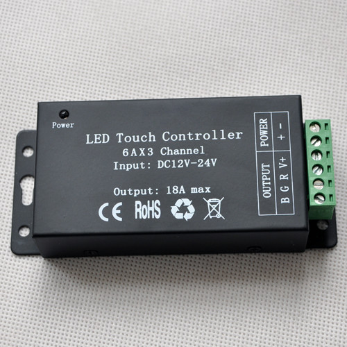 KooSion RF Wireless Touch RGB LED controller for RGB LED Strips 6Ax3Channel