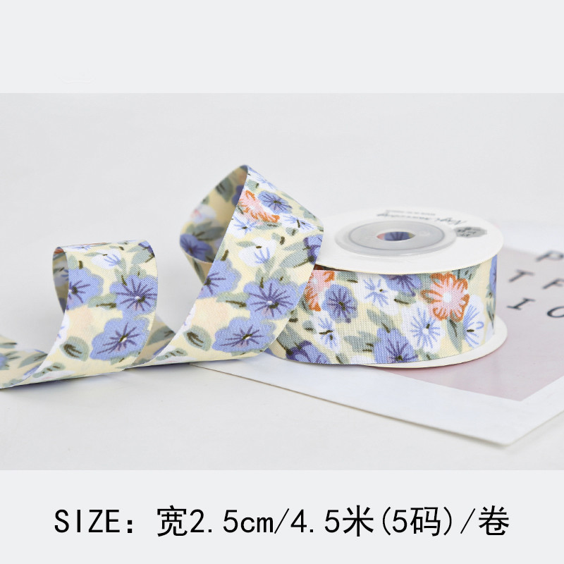 Bow Personalised Printed Ribbon 40mm Floral Printed Ribbon