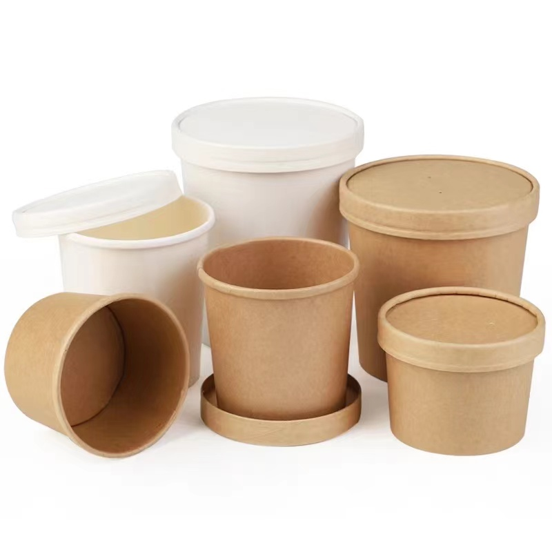 32 Oz Disposable Soup Bowls With Lids Waterproof ISO9001 Certified