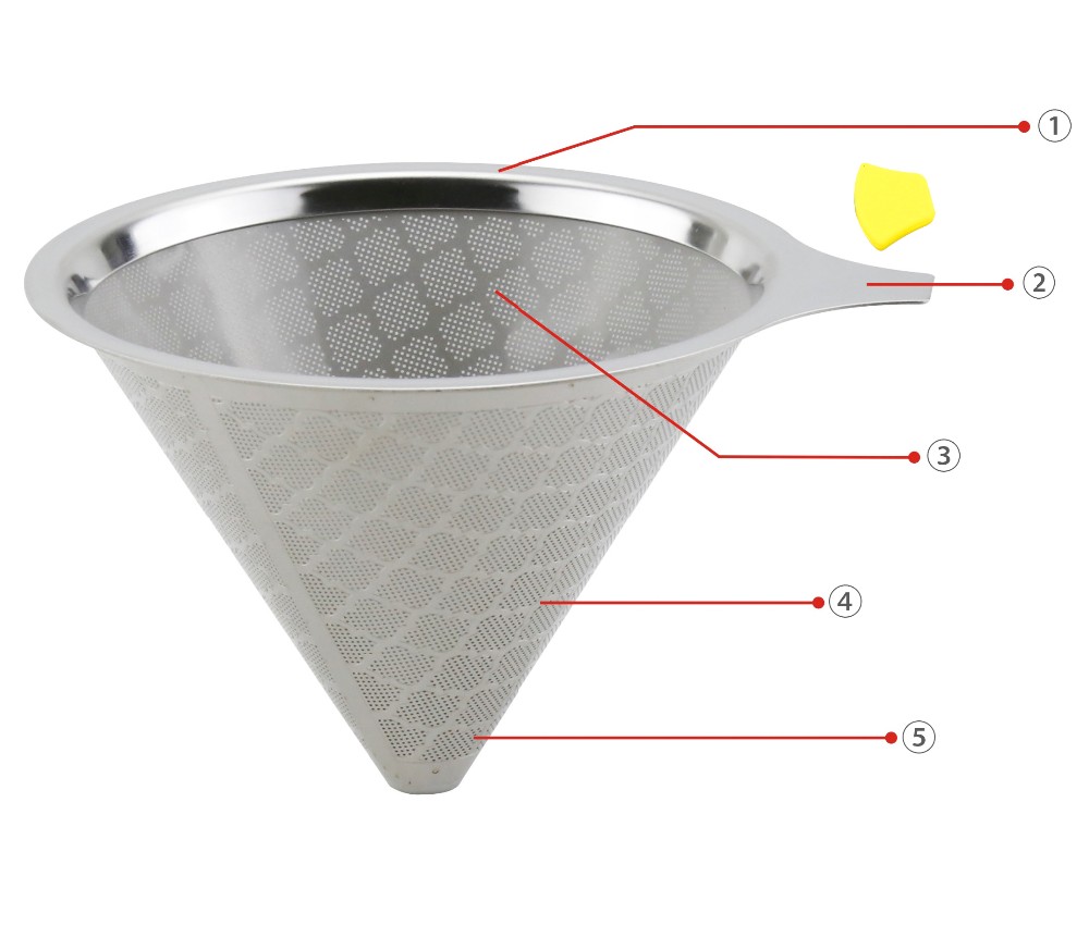 FDA Certificate Paperless Coffee Dripper Stainless Steel Vietnamese Coffee Filter