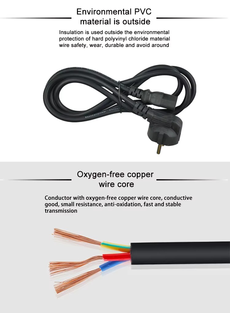 American Standard Two Flat Power Cable Plug
