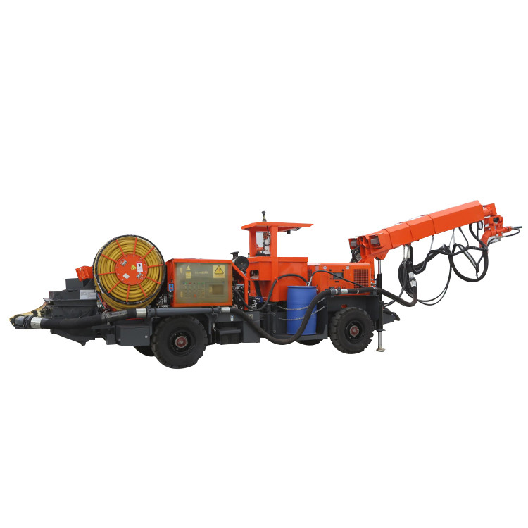 Tunnel Mining Wet Mix Shotcrete Machine 4×4 Drive PLC Control