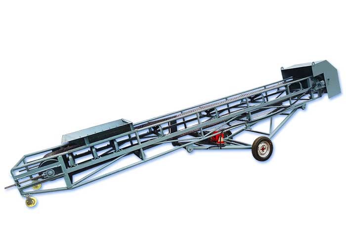 Lifting Mobile Loading Conveyor , Bulk Material Handling Conveyors Height Adjustable
