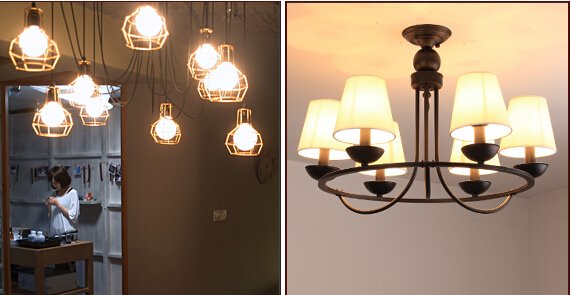 8W Edison A60 glass global LED Filament Bulb Candle C35Light E27 A60 cover Sapphire filame