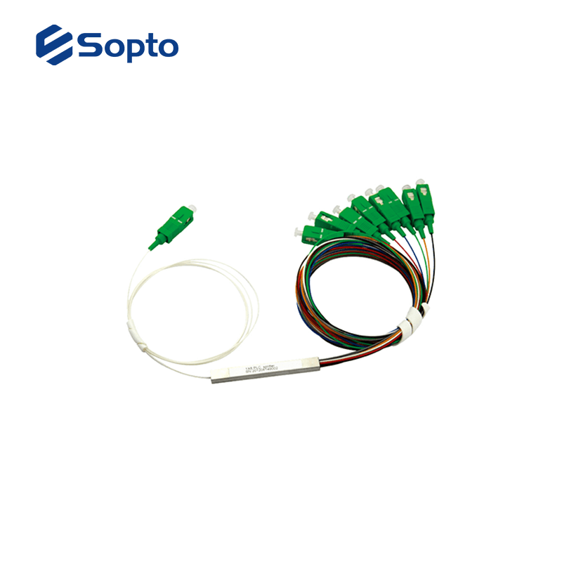 Rack Mount Type PLC Splitter 1x16 ABS Cassette SC Input Output Connector