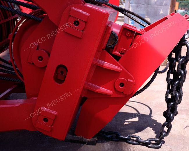 Abrasion Resistant Hydraulic Grab Bucket Remote Control CE