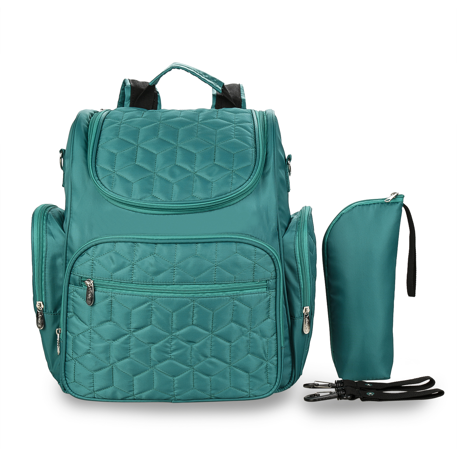 Waterproof Maternity Bag Baby Diaper Bag Large Multifunction Travel Backpack with Bottle Bag stroller strap foe Mom&Dad