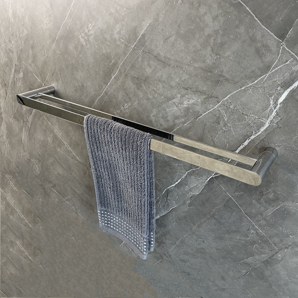 Bathroom Double Towel Bar Holder 625MM Stainless Steel 304 Wall Mount
