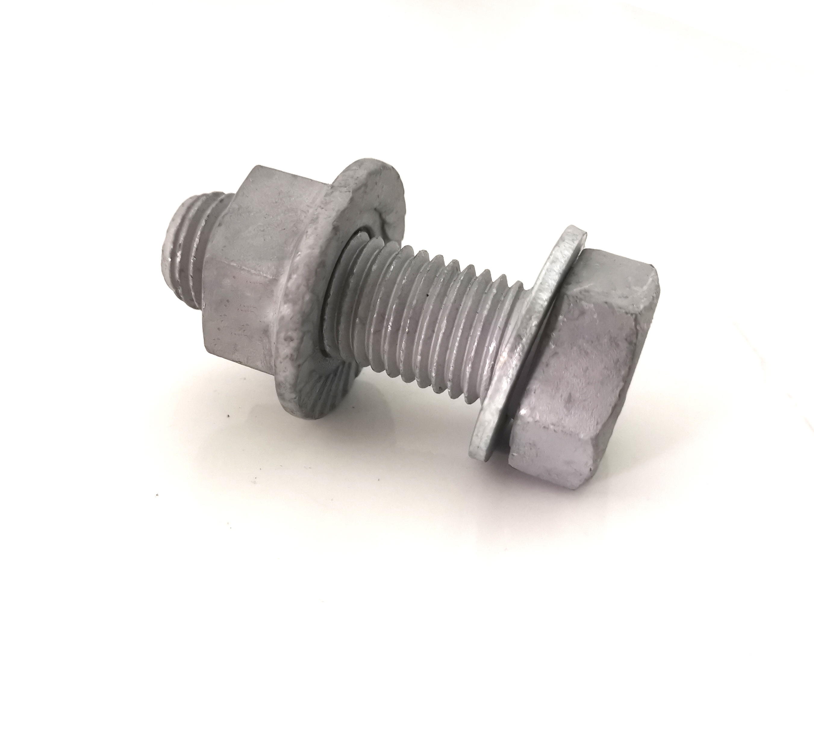 High Tensile B7 Heavy Hex Bolts And Nuts Manufacturing Hot Dip Galvanized Hex Full Thread Bolt With Nut And Washer