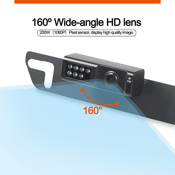 5 Inch Wireless IP69K HD Vehicle DVR Camera For Driving Recording