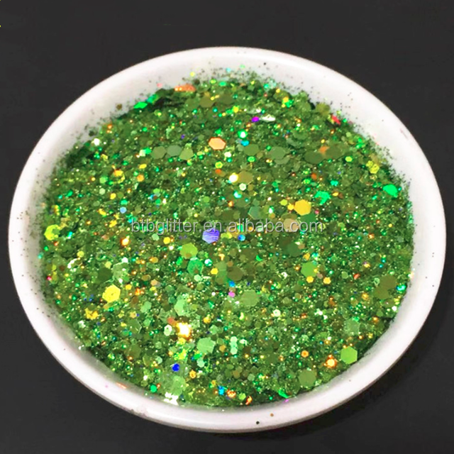 Holographic Chunky Shape Cosmetic Glitter Bulk 56 Colors for Nail Beauty Products and Distribution Network