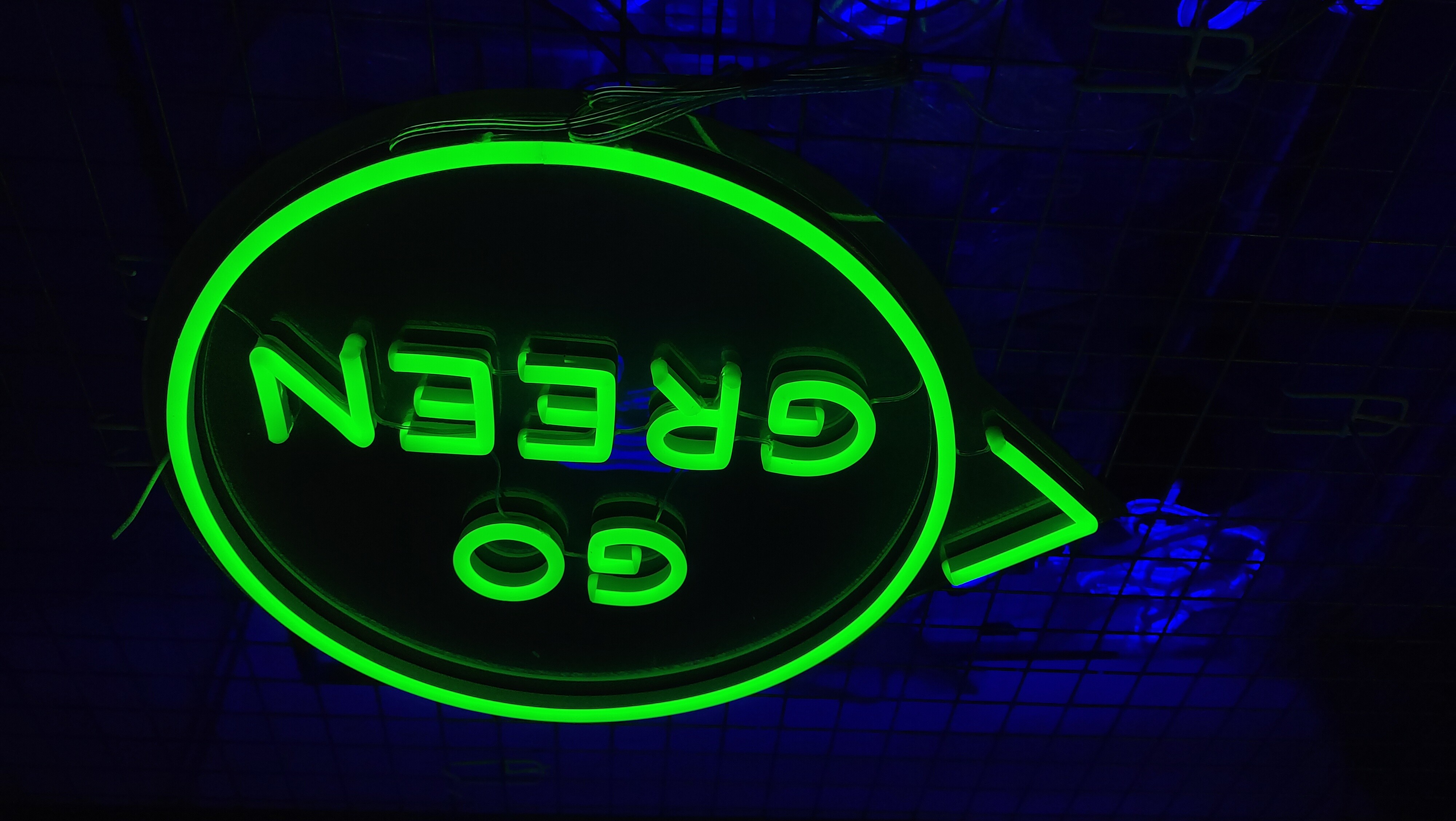 Custom go green neon sign USA lighting logo led neon letter