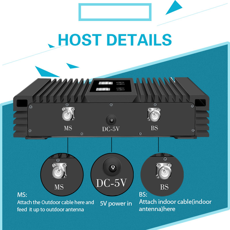 ATNJ Dual-band High Power 800MHz 900MHz Dual Band Signal Booster for Improved Phone Connectivity