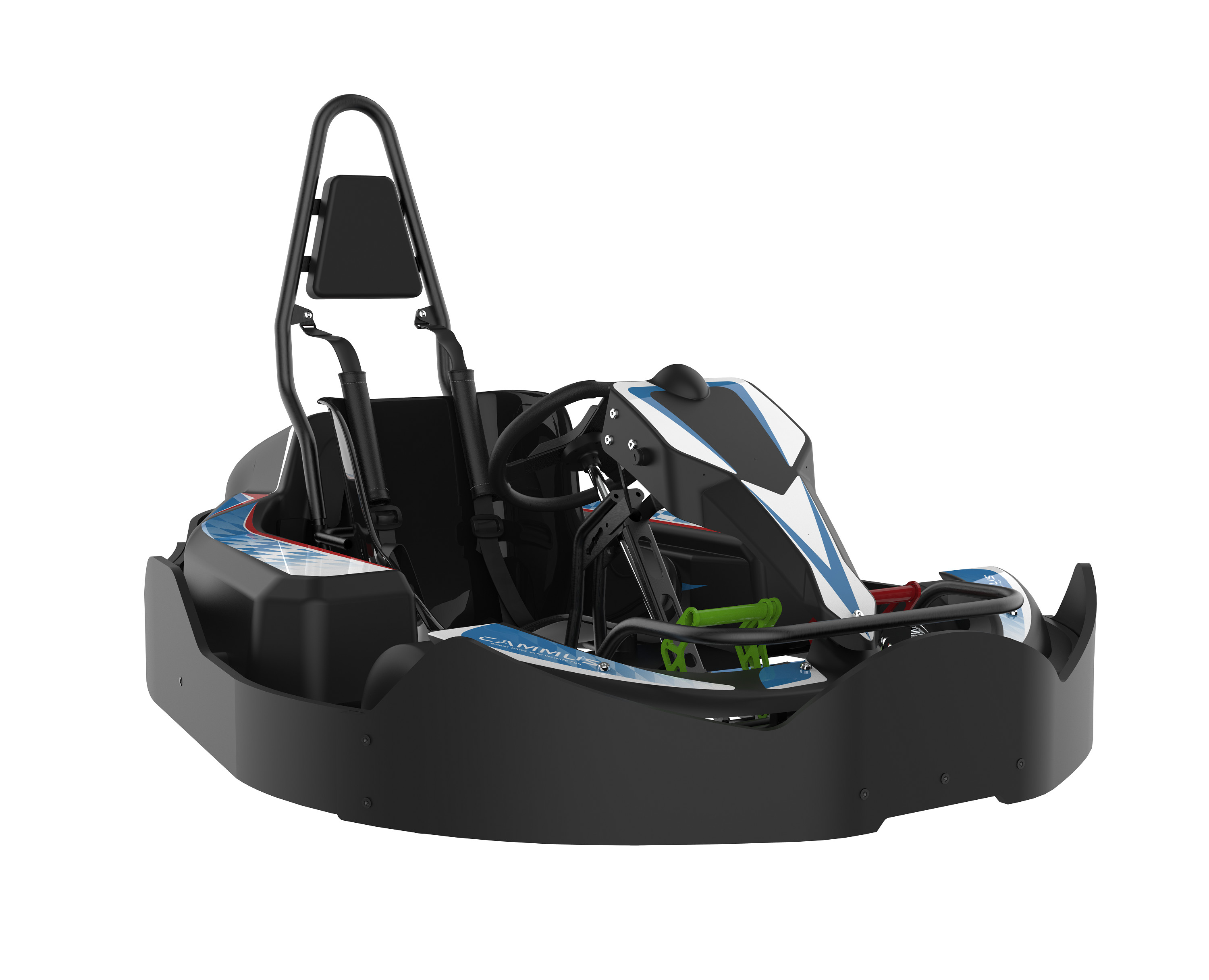 Servo Motor Childs Electric Go Kart 32km/h With Adjustable Steering