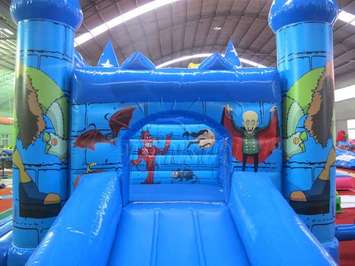 Dracula And Frankenstein Inflatable Bounce House For Pre - School
