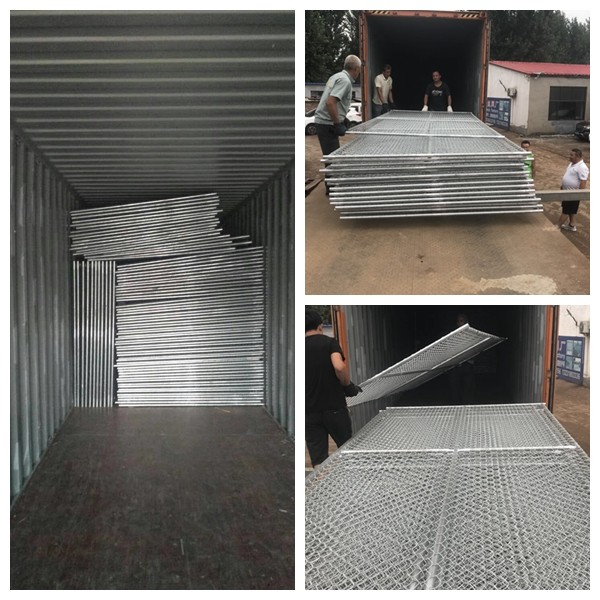 Customizable Galvanized Temporary Security Fencing Panels America 75X75mm