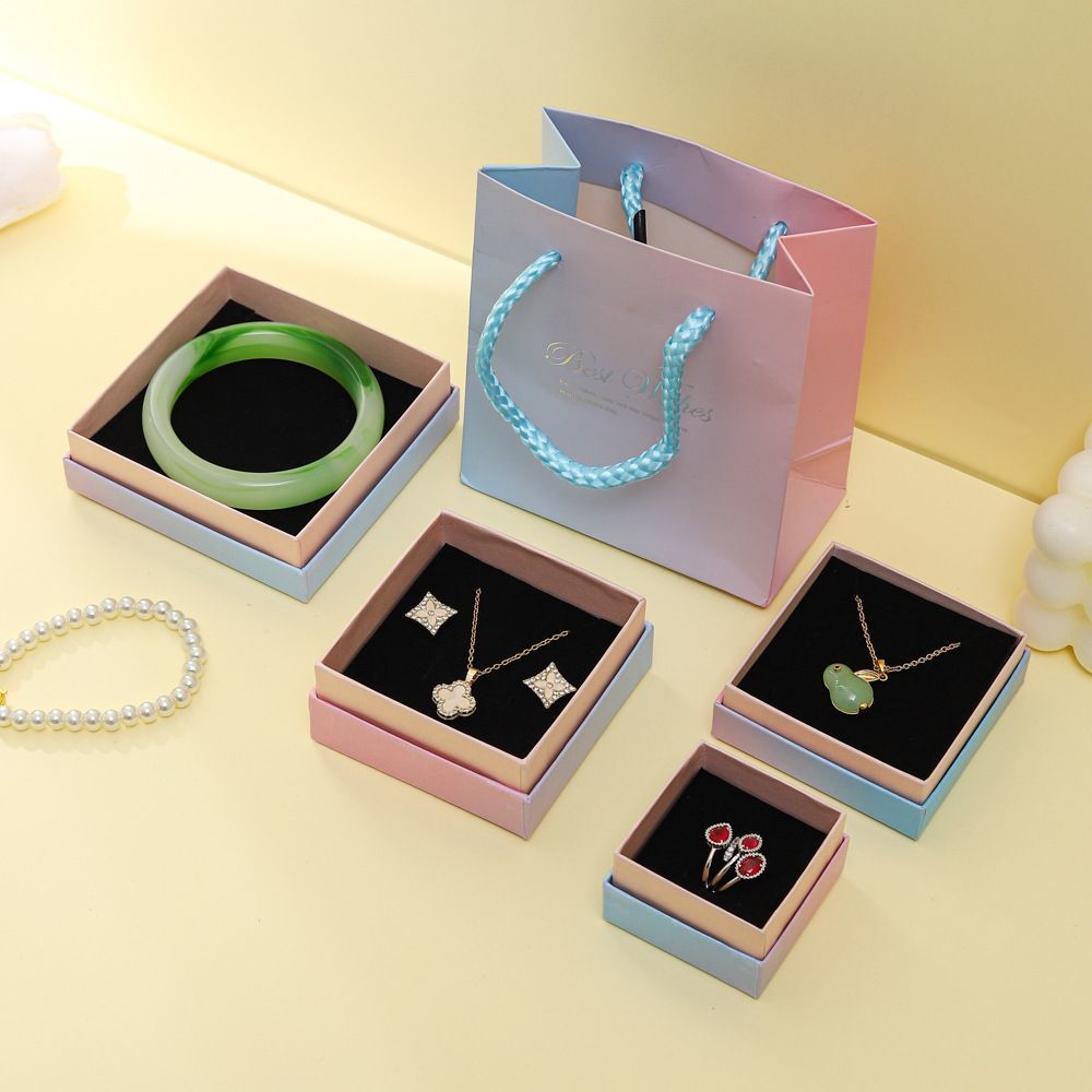 Black Foam Insert Luxury Jewelry Paper Packaging Gift Box