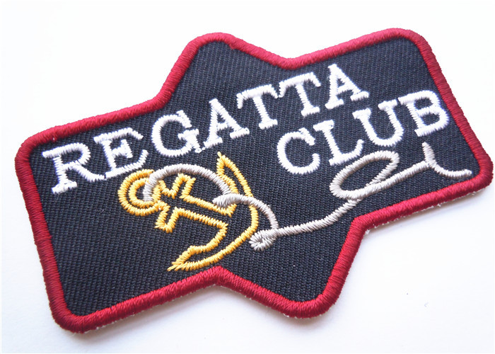 Rubber Embroidered Clothing Patch Uniform Sew On For Badges