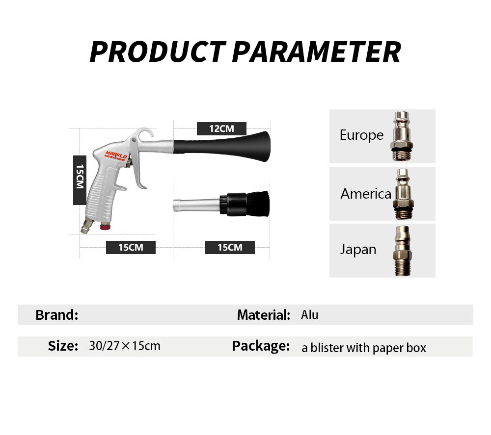 Forged Aluminum Car Washing Gun For Car Tornador Detailing Use BSCI Certificated