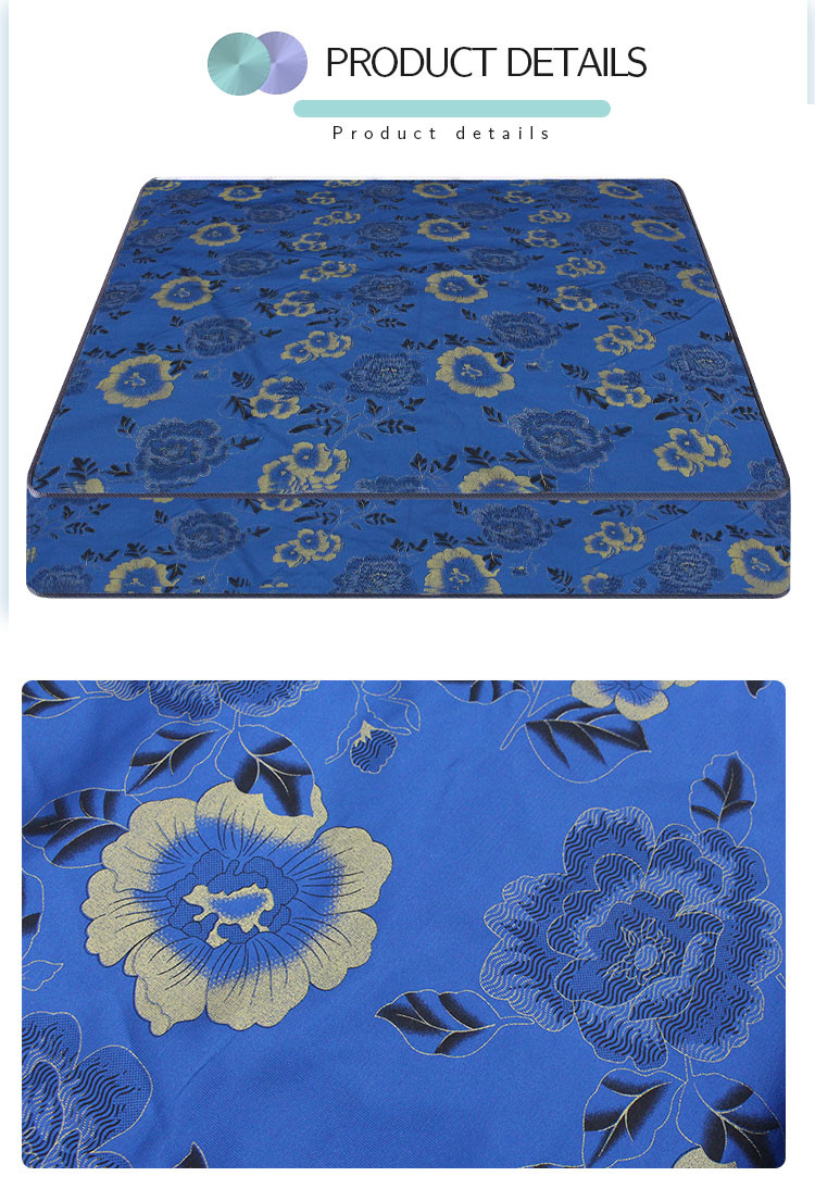 Wholesale Home Textile Golden Print Mattress Fabric 100 Polyester Mattress Fabric