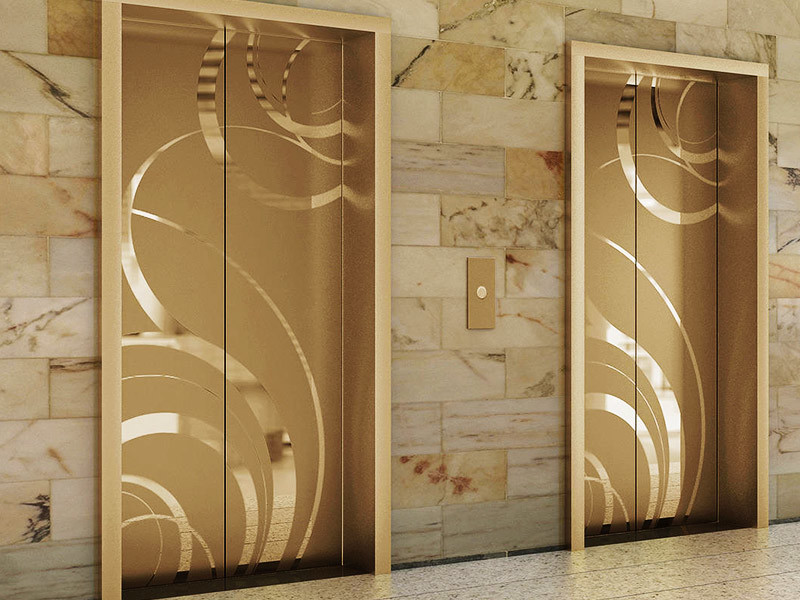 0.3mm Elevator Stainless Steel Mirror Etched Brushed Finishes Custom Interior Patterns