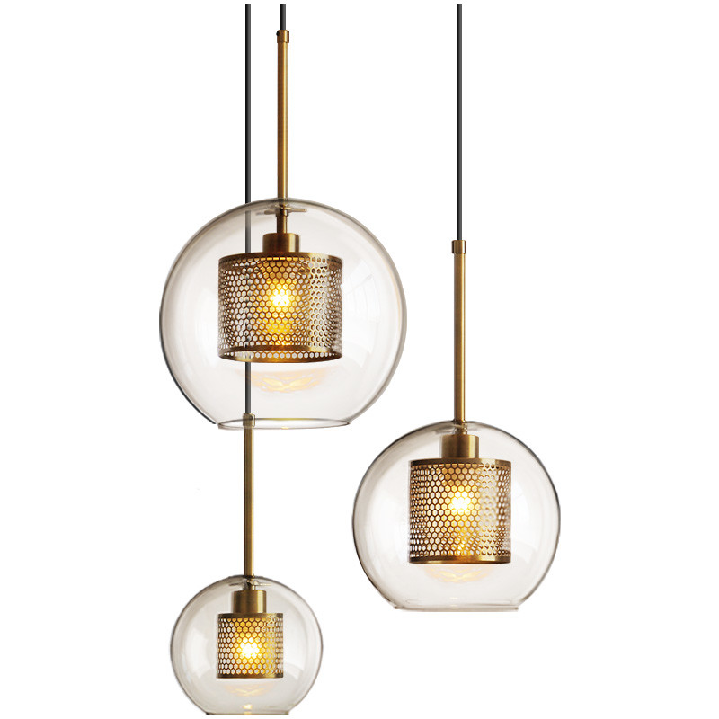 Modern Clear glass globe pendant light For Bar Kitchen Lighting (WH-GP-04)