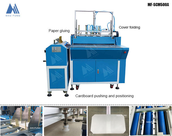 Semi Auto Hard Cover Case Making Machine, Book Case Maker, Hardback Hardbound Making Machine for notebook MF-SCM500A