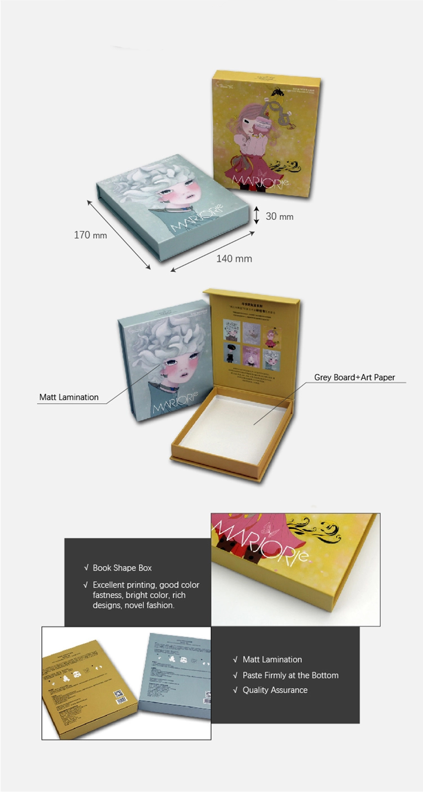 Cosmetic Facial Mask Chipboard Gift Boxes Recycled With Magnet Closure
