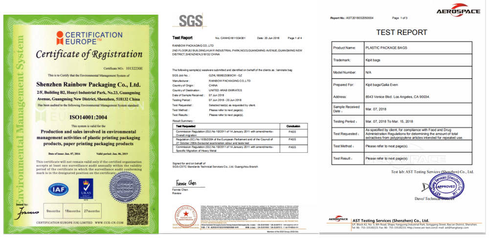 Three Side Seal Foil Pouch Packaging Metalized Resealable Zipper For Tea / Milk Powder