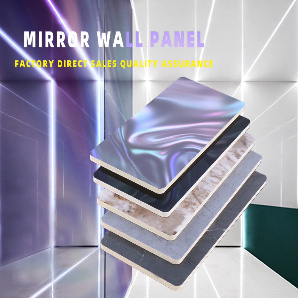 Mirror Finish Bamboo Charcoal Fiber Board Wallboard Scratch Resistant