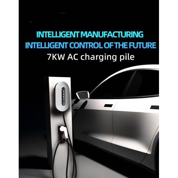 16A Wallbox Charger with 4.3-inch Intelligent Color Display and IP65 Protection for Commercial and Residential Use