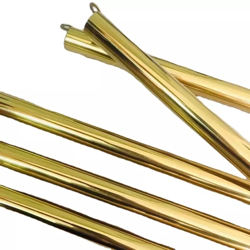 316L Stainless Steel Welded Pipe 400mm 304 Gold Color For Building