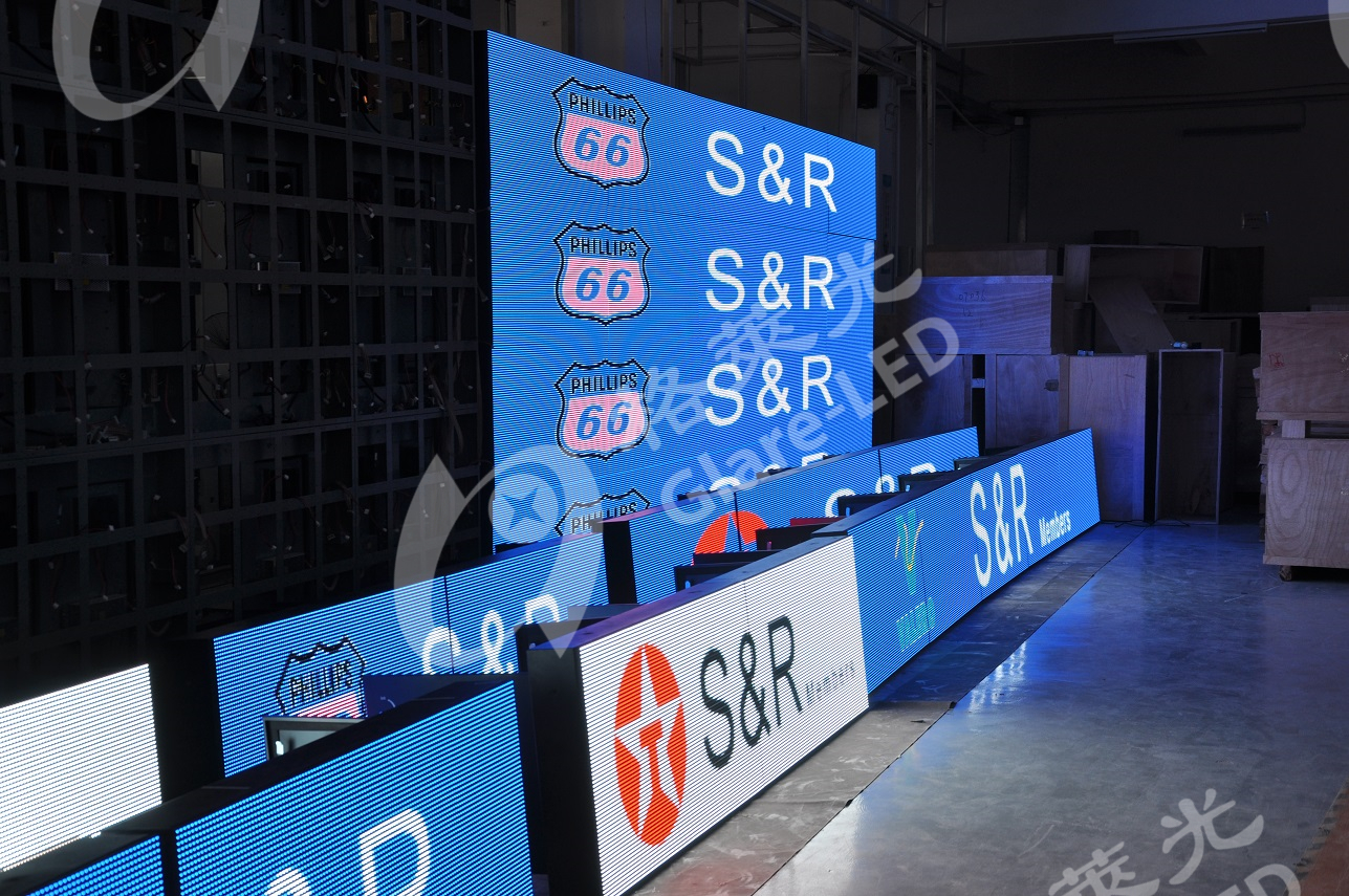Digital Led Gas Price Changer Outdoor LED Video Wall Panel For Gas Station RGB Pixel Pitch
