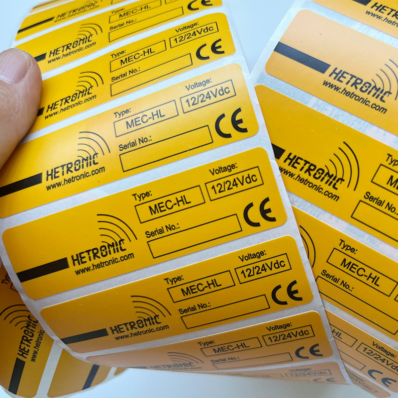 Text Image Adhesive Printing Label Stickers , Waterproof Private Label Stickers