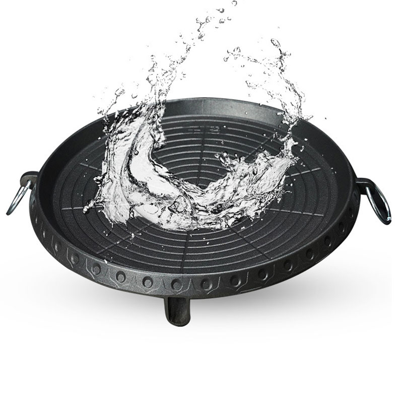 Korean Style Square Grill Pan Aluminum Nonstick Smokeless For Indoor Outdoor BBQ