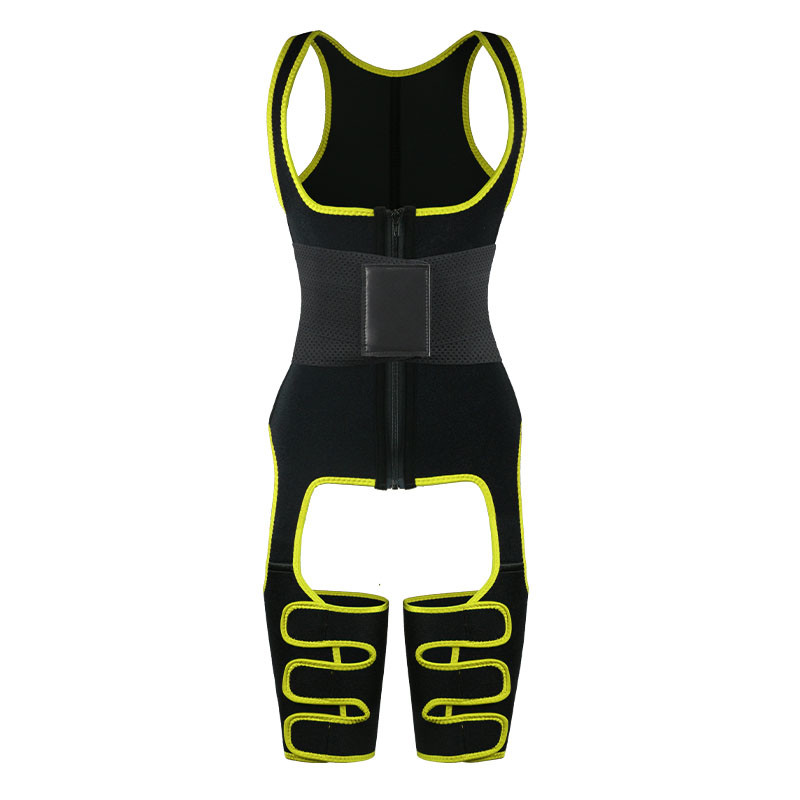 Neoprene Thigh Trimmer 6XL Full Body Waist Cincher Adjustable Leather Belts