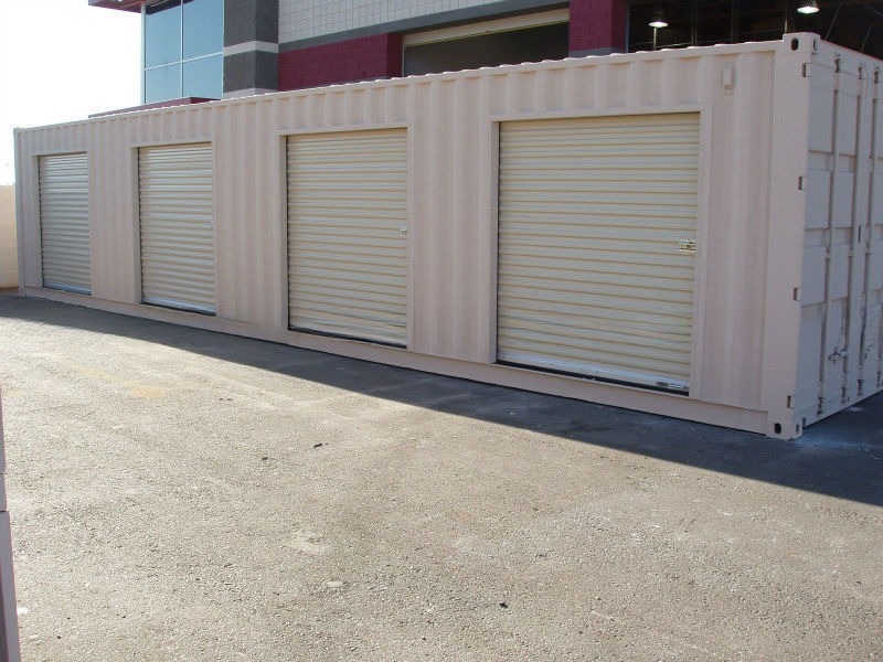 Secure Roller Shutter Side Door Open Pop Up Mobile Shipping 20ft Movable Portable Self Storage for Shipping Containers