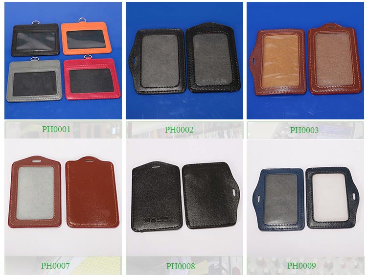 Factory direct sale custom design soft pvc badge holders/business id card holder
