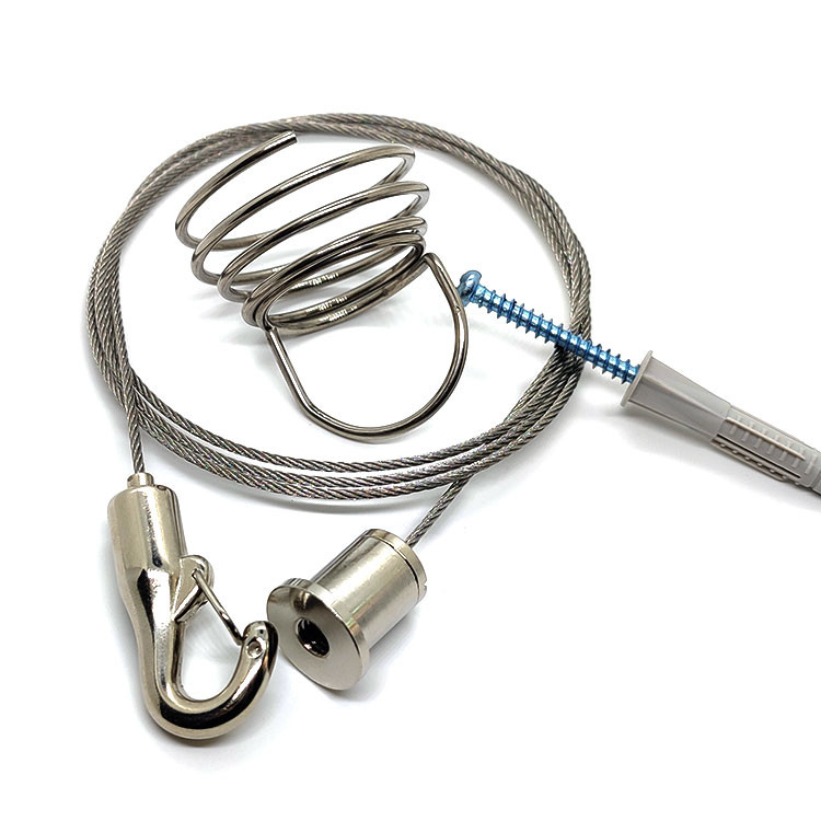 Adjustable Height Hooks Cable Gripper Use With Wire Rope To Hang Acoustic Panels