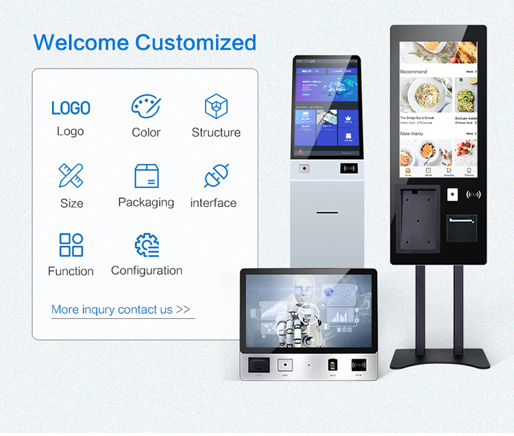 Wall Mount Interactive LCD Touch Screen Display 55Inch 65Inch